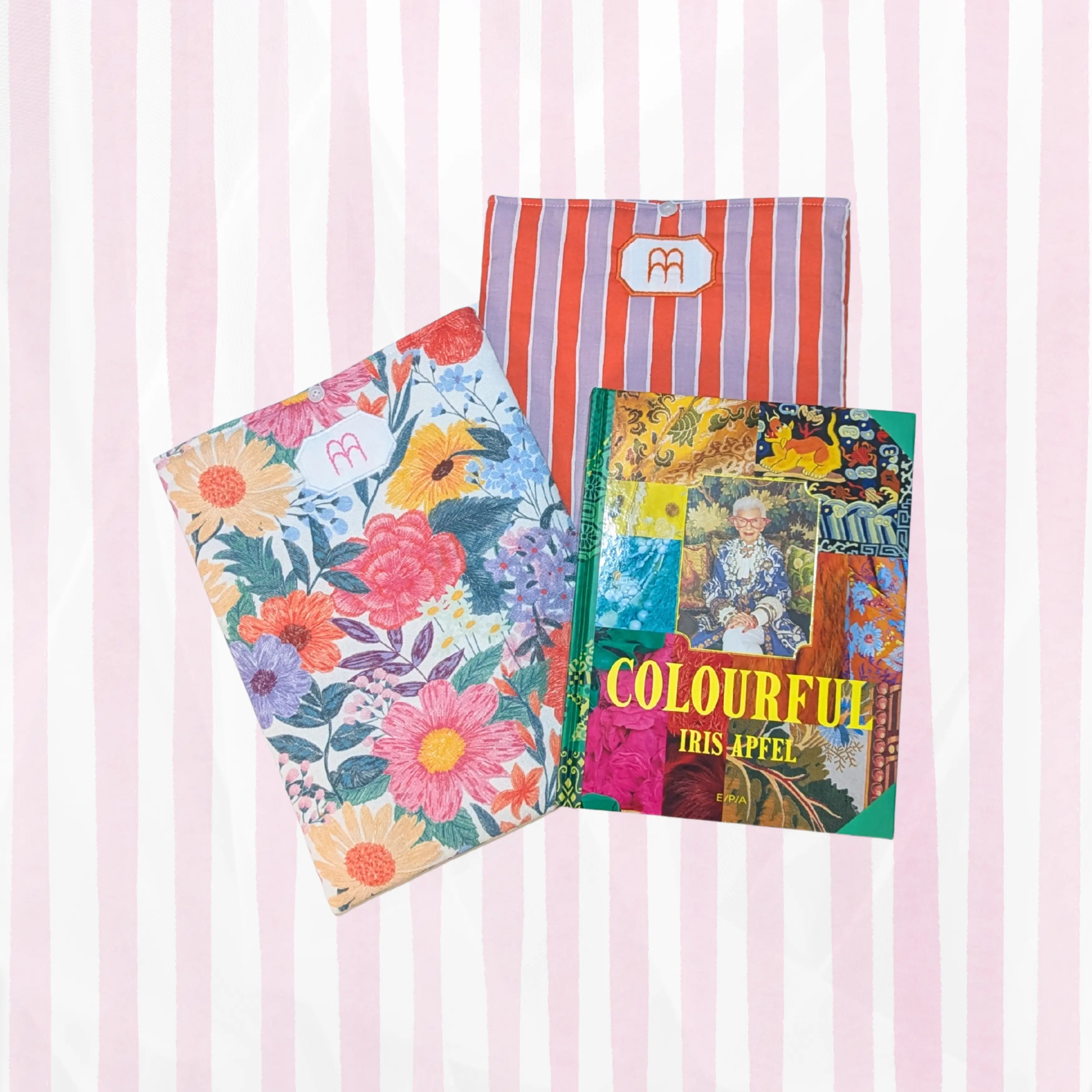 Housse de livre grand format en tissu