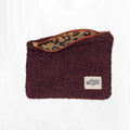 Pochette zippée - bouclette bordeaux Atelier Maellem