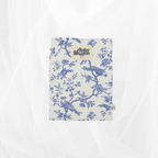 Housse de livre - Petit format - Imprimé poétique bleu Atelier Maellem