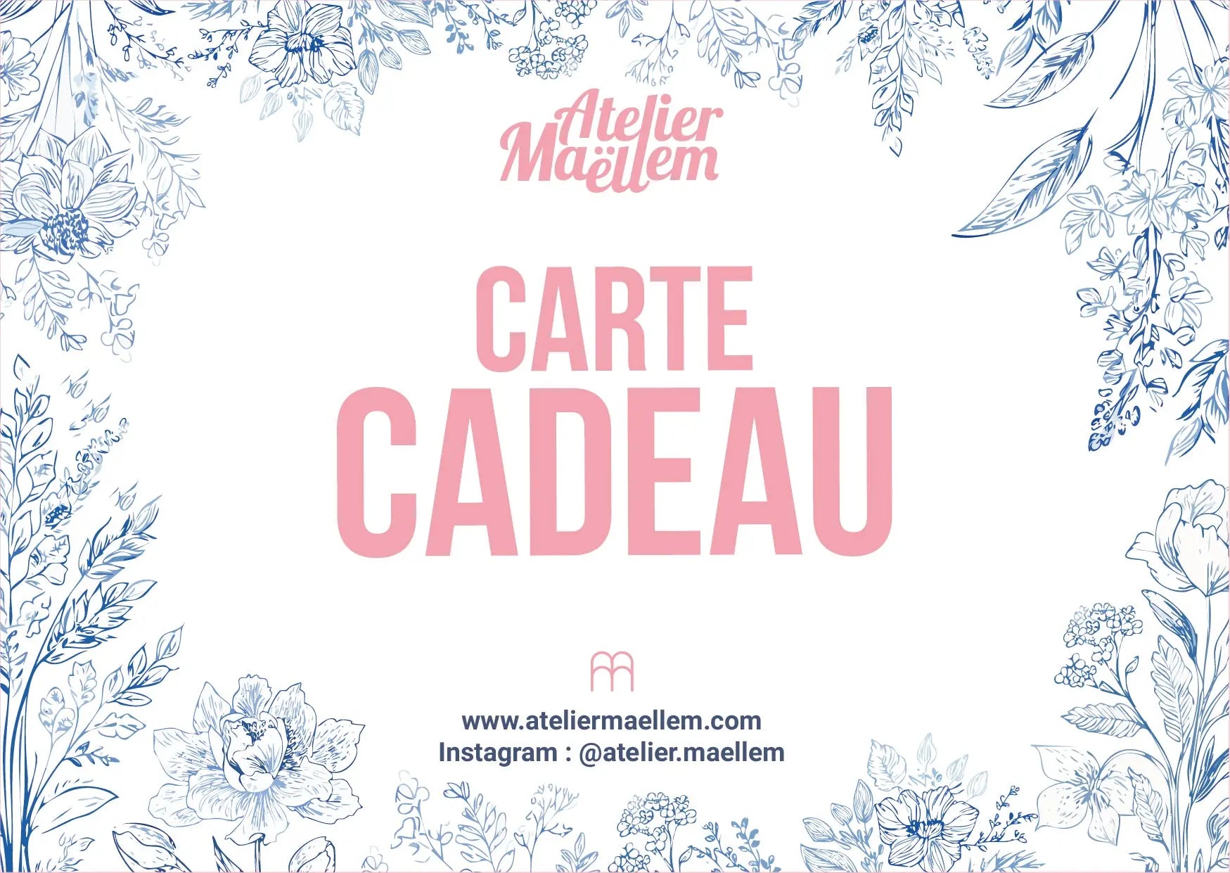 Carte Cadeau ATELIER MAELLEM Ma boutique
