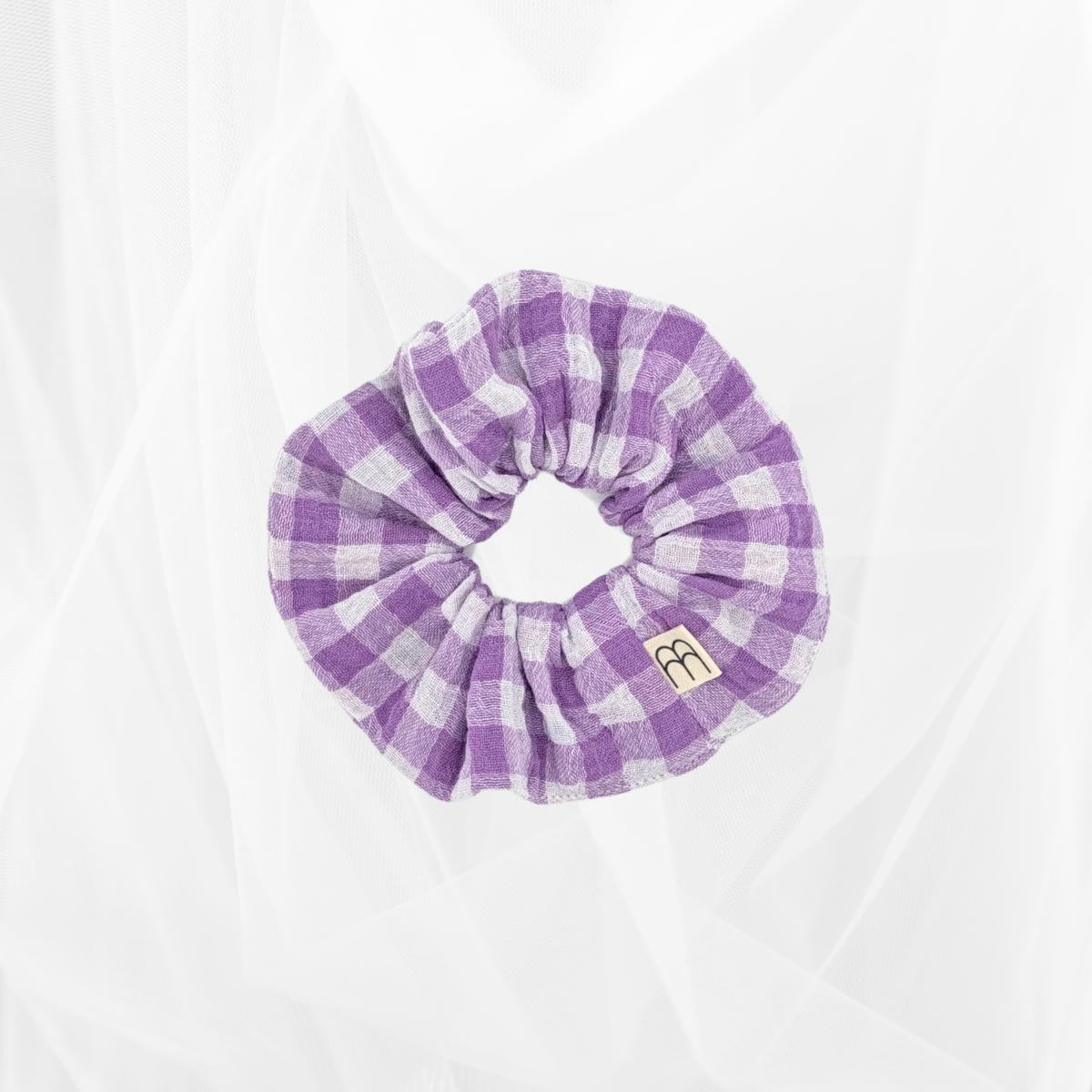 Chouchou - Double gaze vichy lilas Atelier Maellem