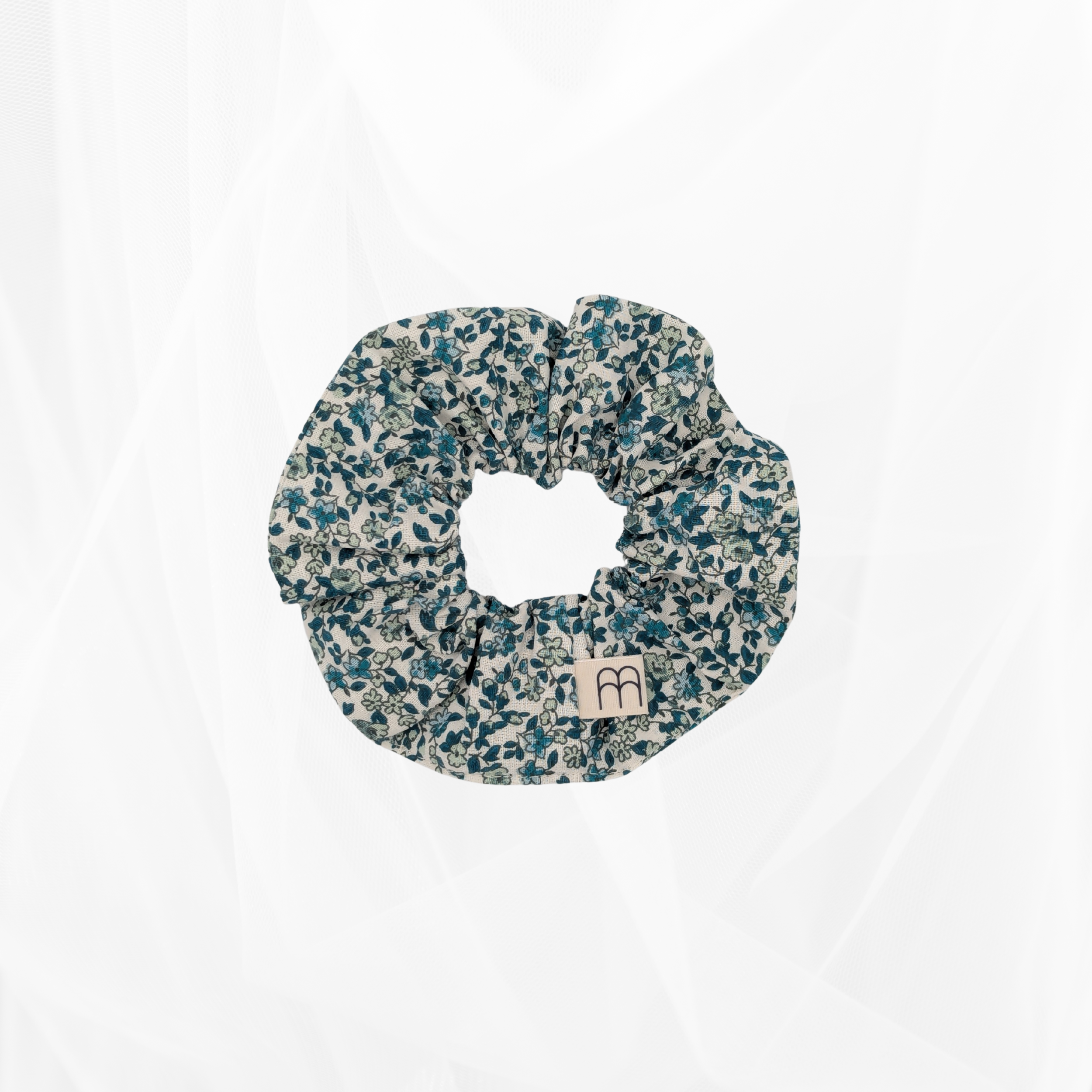 Chouchou - Fleurettes bleu turquoise Atelier Maellem