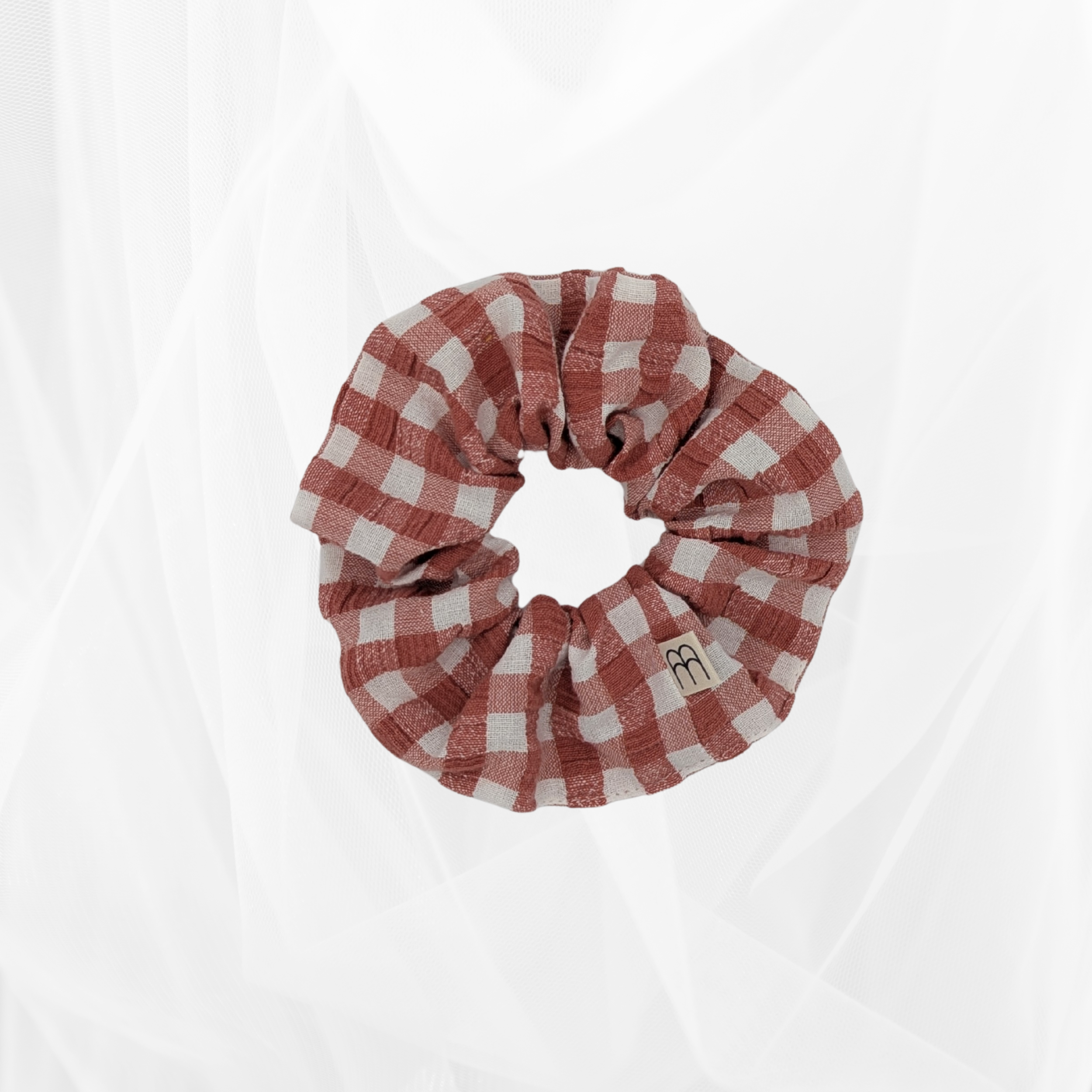 Chouchou - Imprimé vichy marsala & écru Atelier Maellem