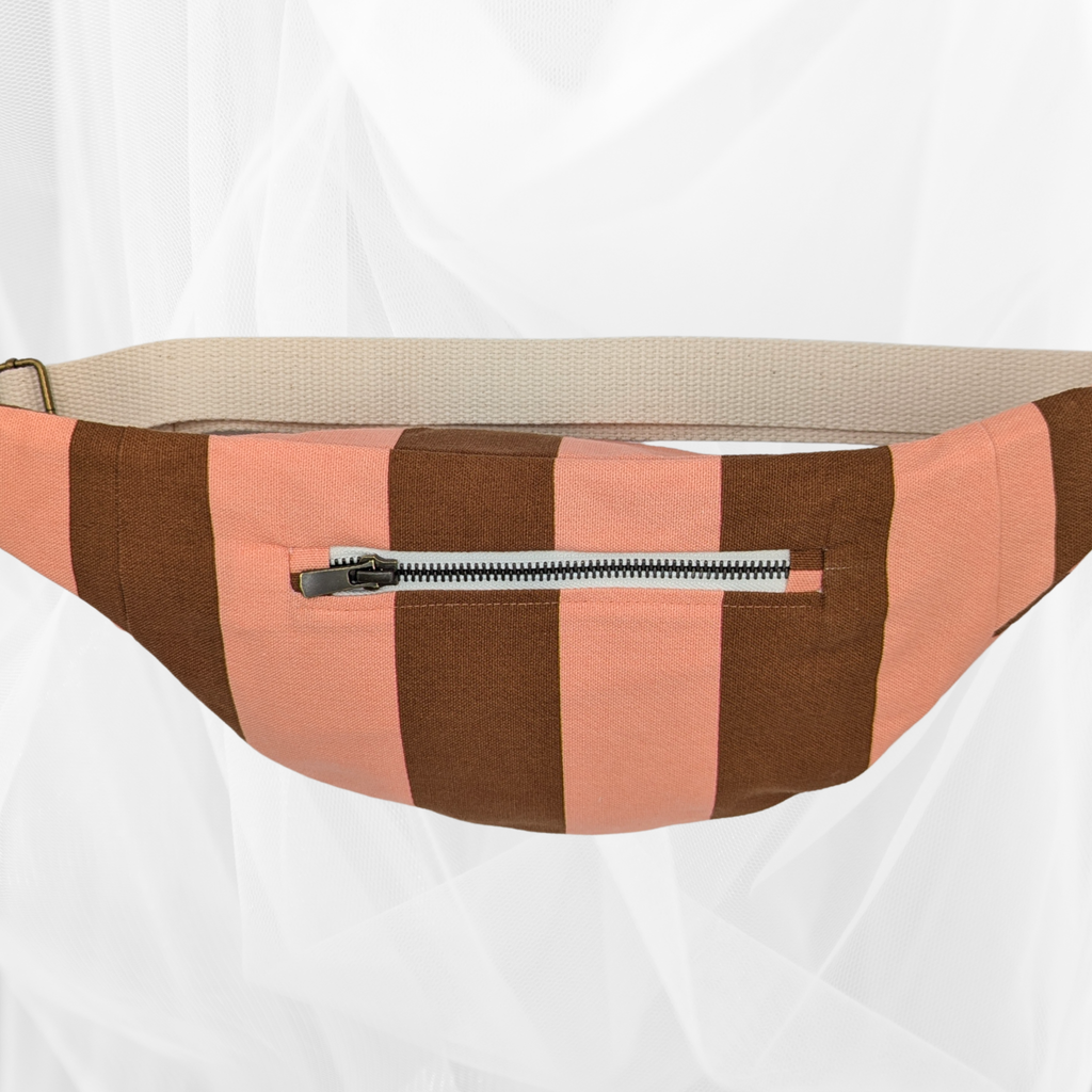 Banane - Rayure "Corail-marron" Atelier Maellem