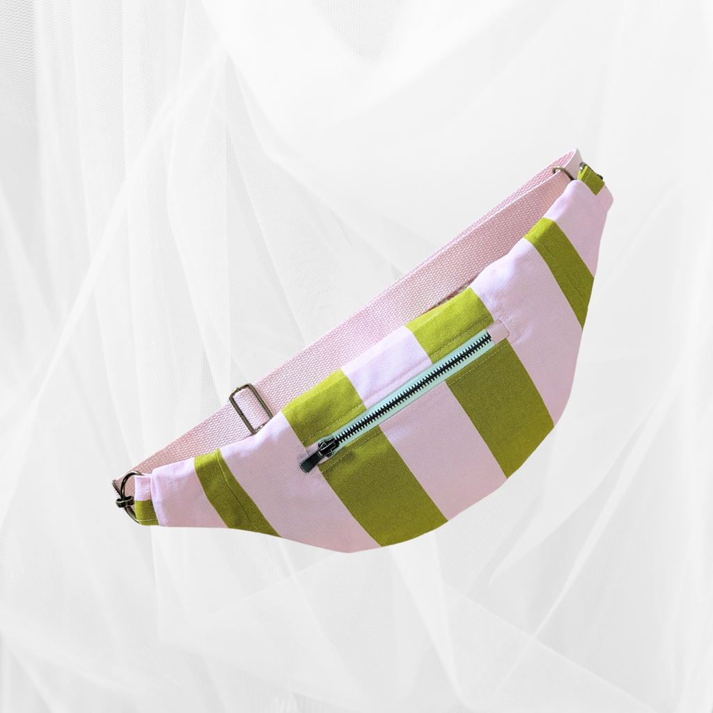 Banane - Rayure "Vert-rose" Atelier Maellem