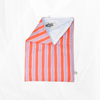 Housse de Livre - Grand Format - Rayures orange-lilas Atelier Maellem