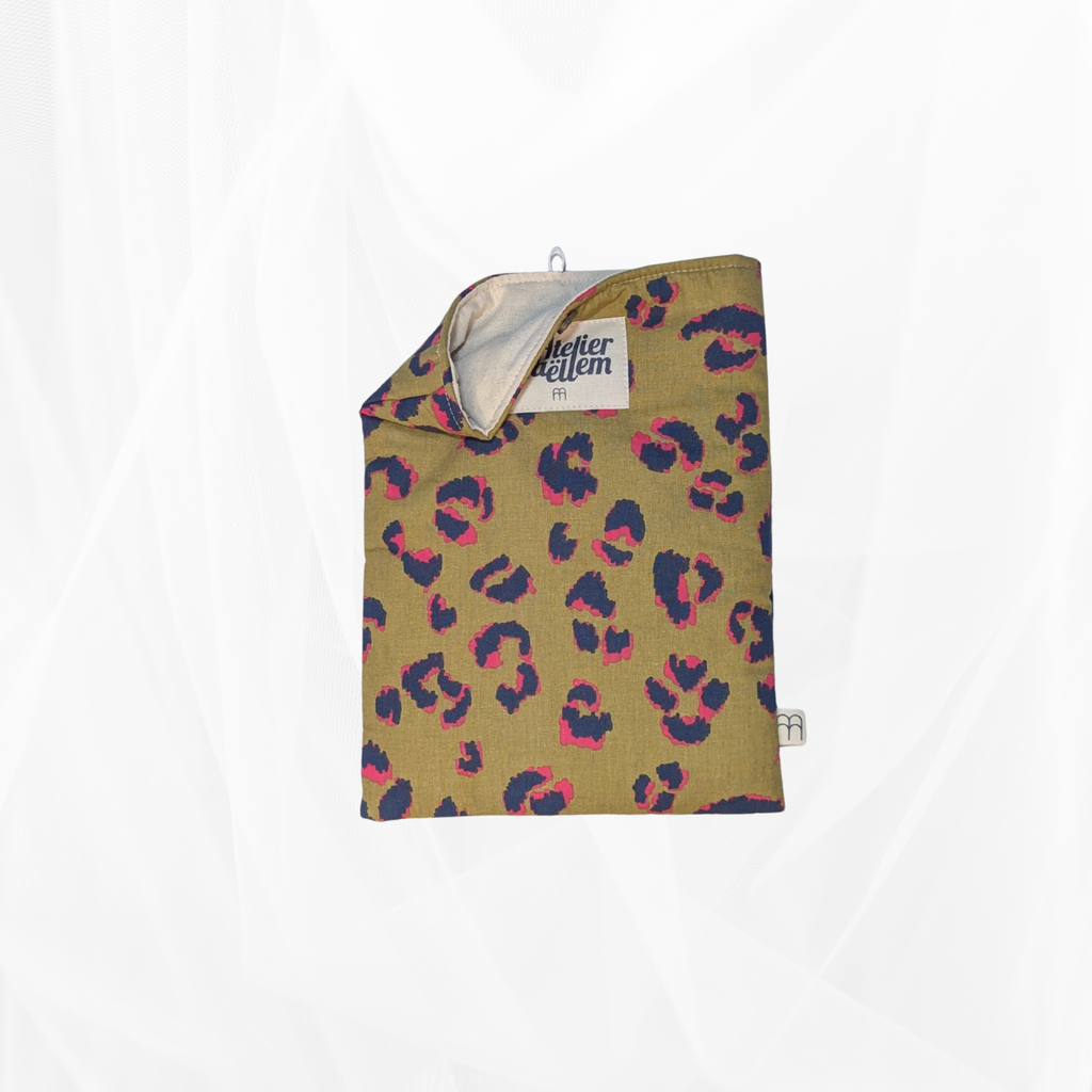Housse de livre - Petit format - Léopard Pop Atelier Maellem