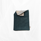 Housse de livre - Petit format - Velours côtelé Vert forêt Atelier Maellem