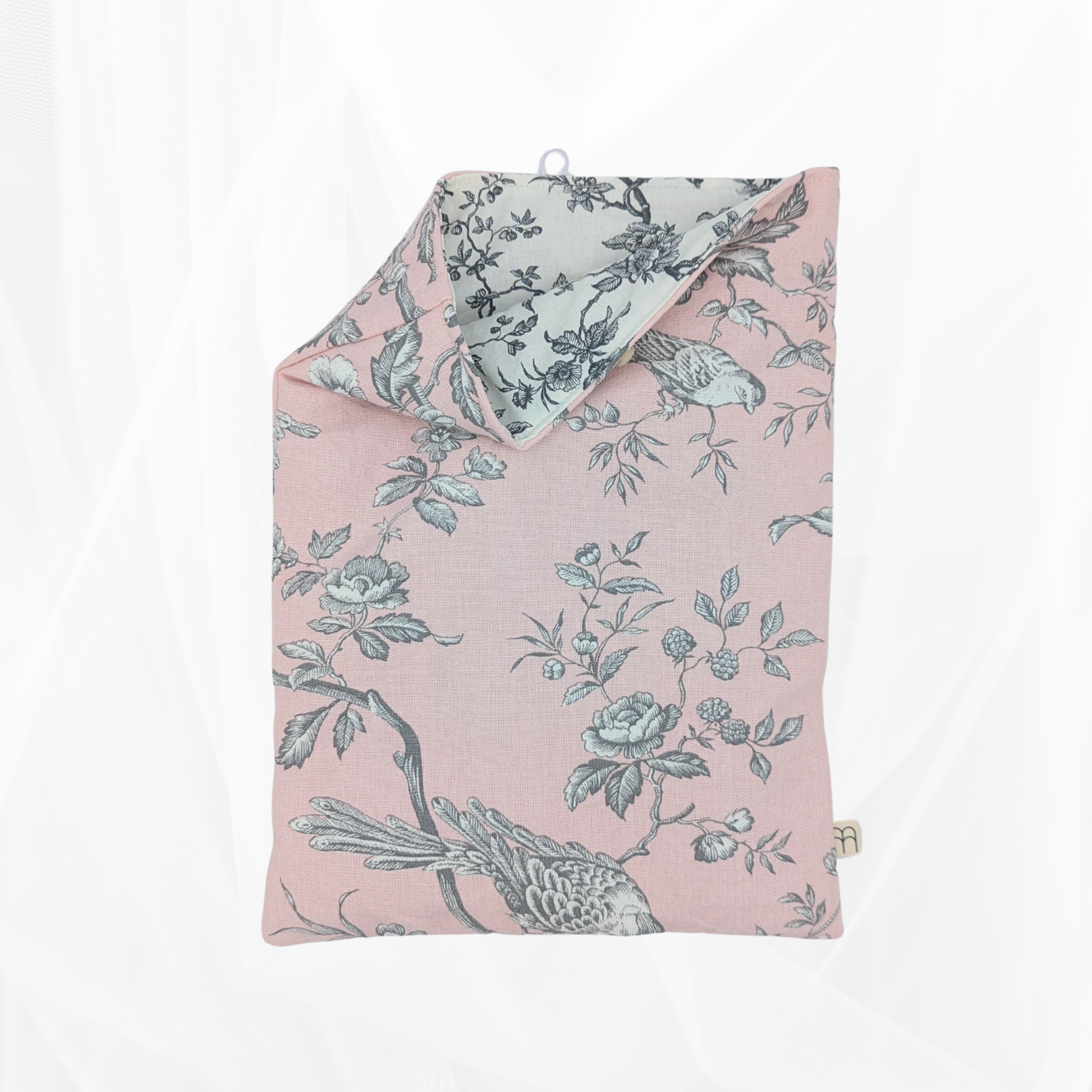Housse de Livre - Grand Format - Poétique Rose Atelier Maellem