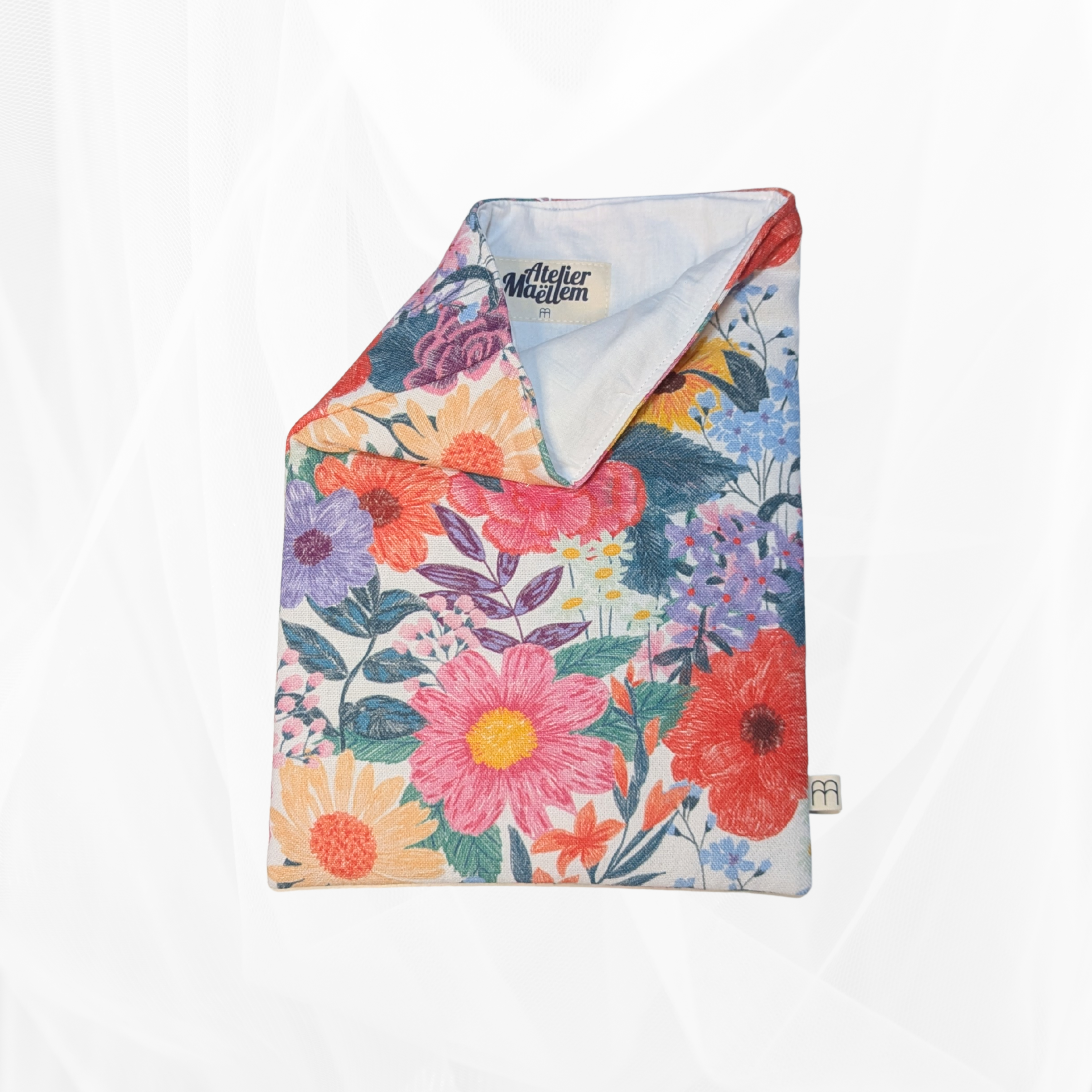 Housse de Livre - Grand Format - Floral multicolore Atelier Maellem