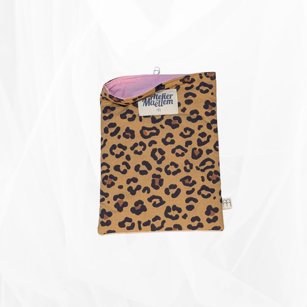 Housse de livre - Petit format - Léopard Atelier Maellem