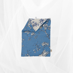 Housse de livre - Petit format - Poétique Bleu doublure bleu Atelier Maellem