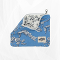 Pochette zippée - Poétique Bleu Atelier Maellem
