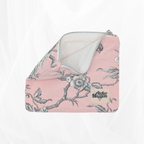 Pochette zippée - Poétique Rose Atelier Maellem