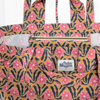 Sac cabas - L'Essentiel - Fleuri jaune Atelier Maellem