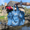 Sac cabas - L'Essentiel - Poétique bleu Atelier Maellem