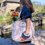 Sac cabas - L'Essentiel - Poétique rose Atelier Maellem