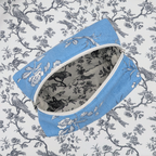 Trousse - Poétique bleu et doublure grise Atelier Maellem