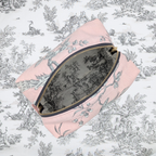 Trousse - Poétique rose & doublure poétique grise Atelier Maellem