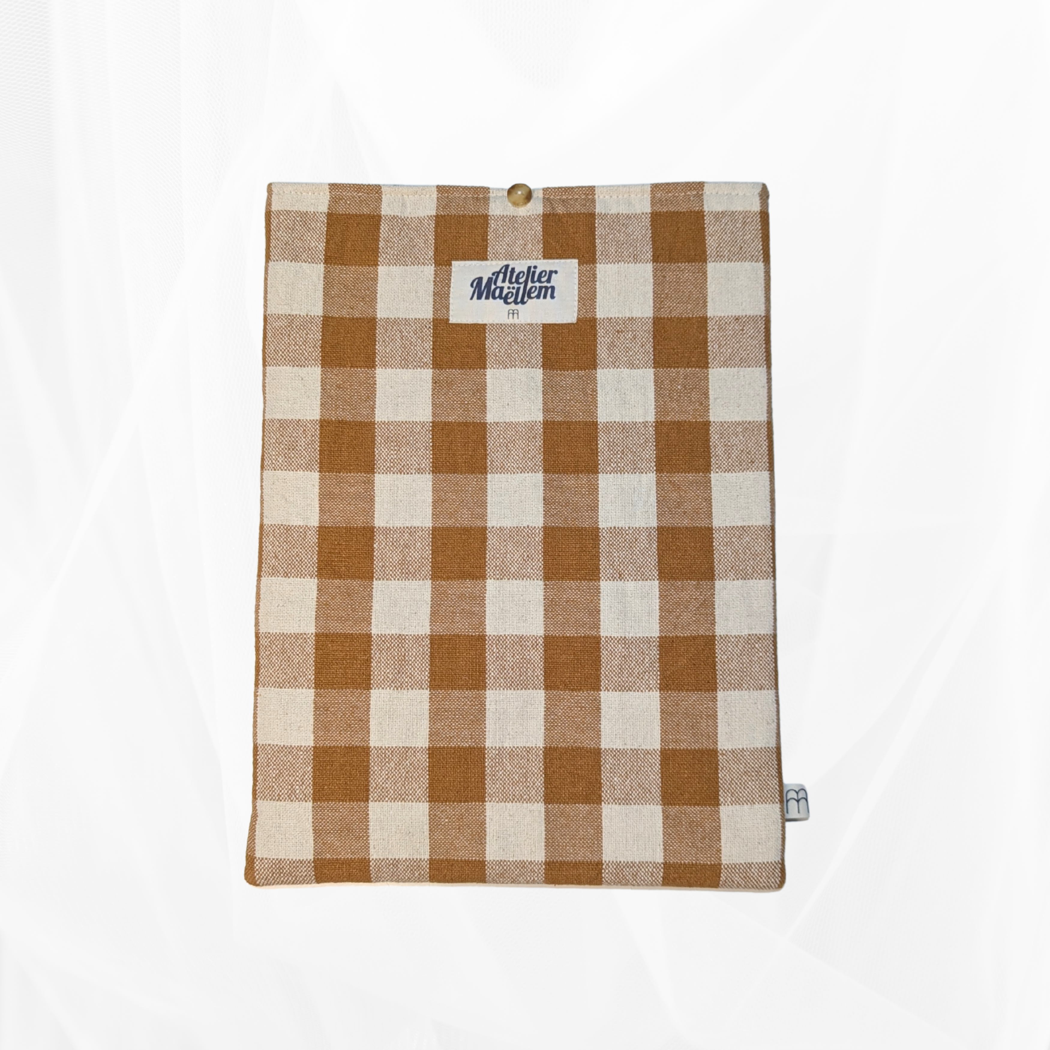 Housse de Livre - Grand Format - Carreau jaune Atelier Maellem