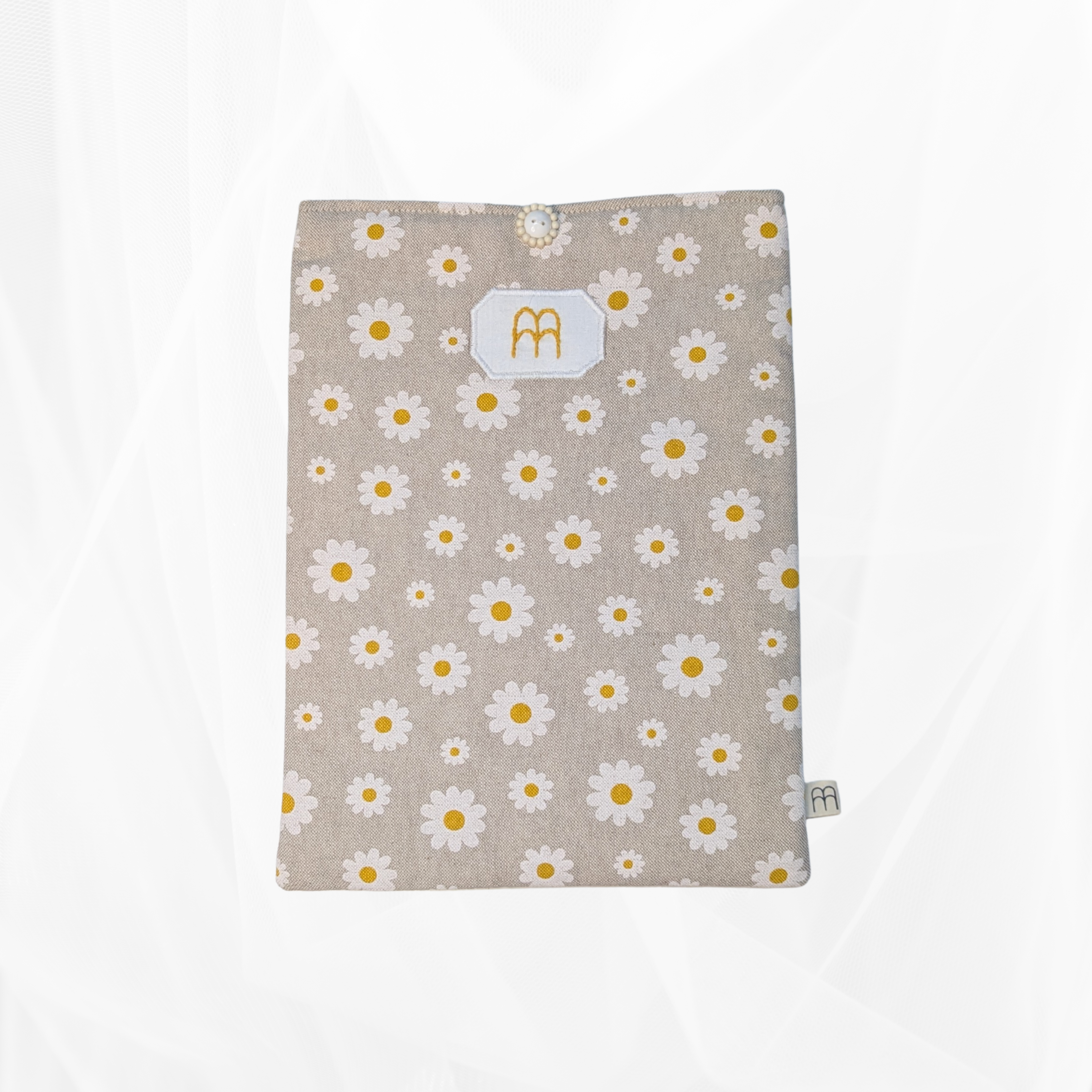 Housse de Livre - Grand Format - Marguerites Atelier Maellem