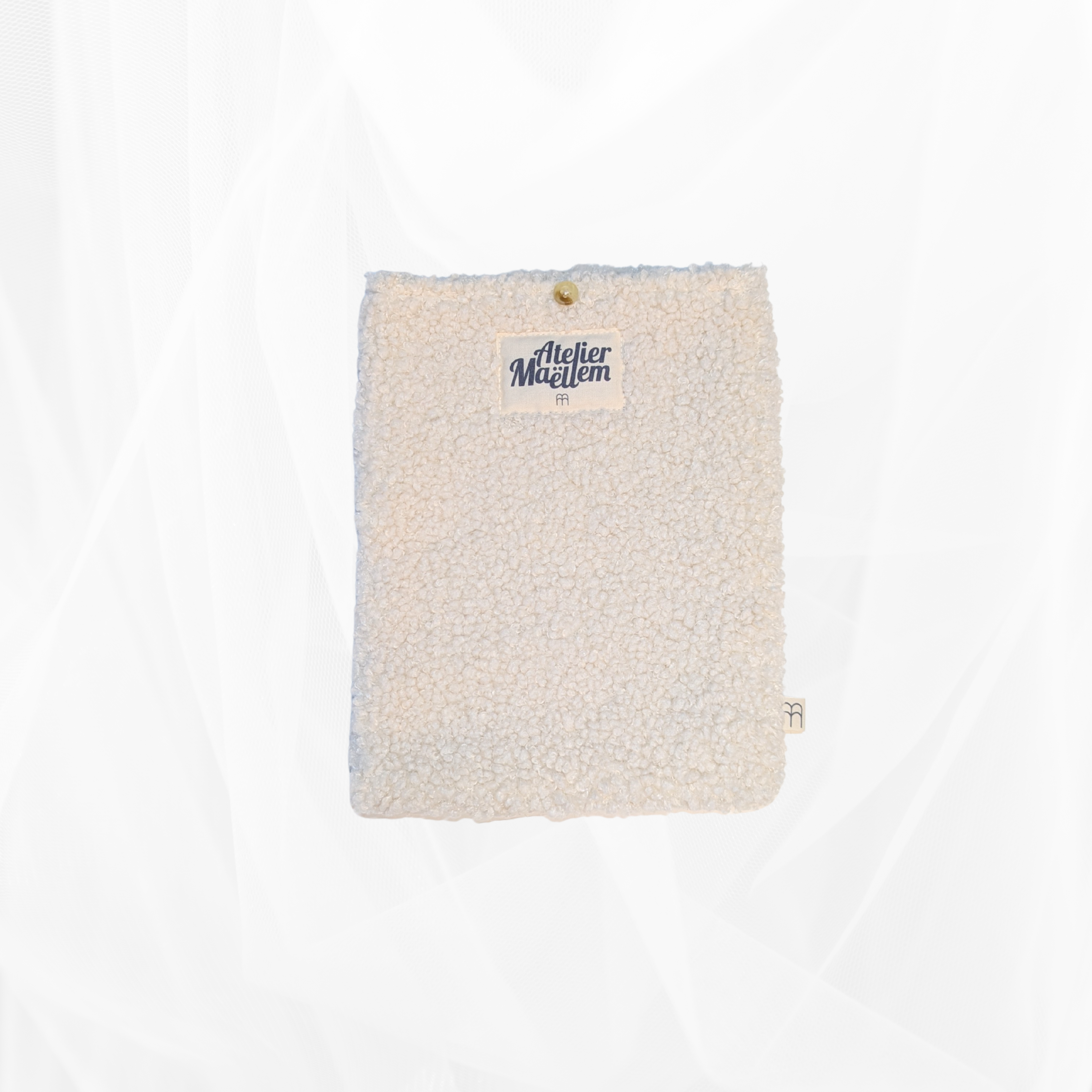 Housse de livre - Petit format - Bouclette écru Atelier Maellem