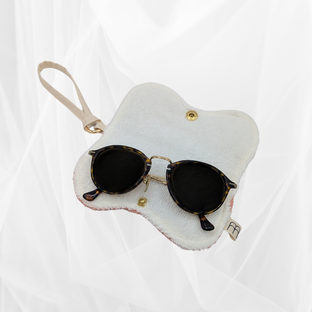 Protège-lunettes en tissu - Éponge corail Atelier Maellem