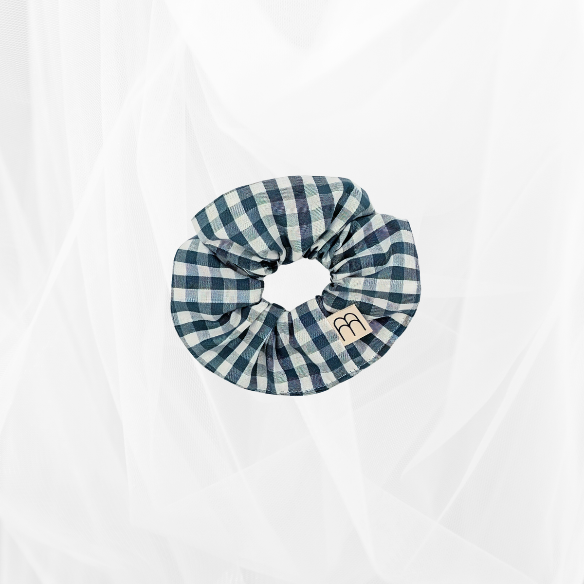 Mini Chouchou - Vichy vert de gris & blanc Atelier Maellem