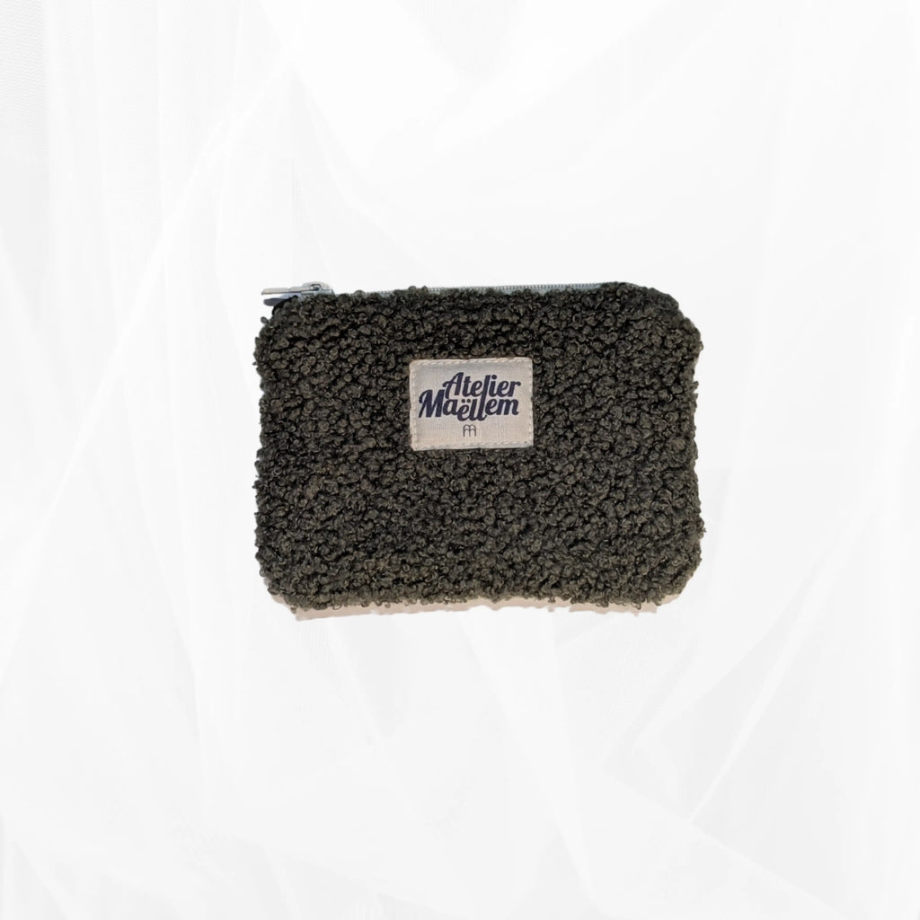 Porte-monnaie -  Bouclette kaki Atelier Maellem