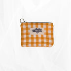 Porte-monnaie -  Vichy jaune et doublure fantaisie Atelier Maellem