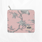 Pochette zippée - Poétique Rose Atelier Maellem