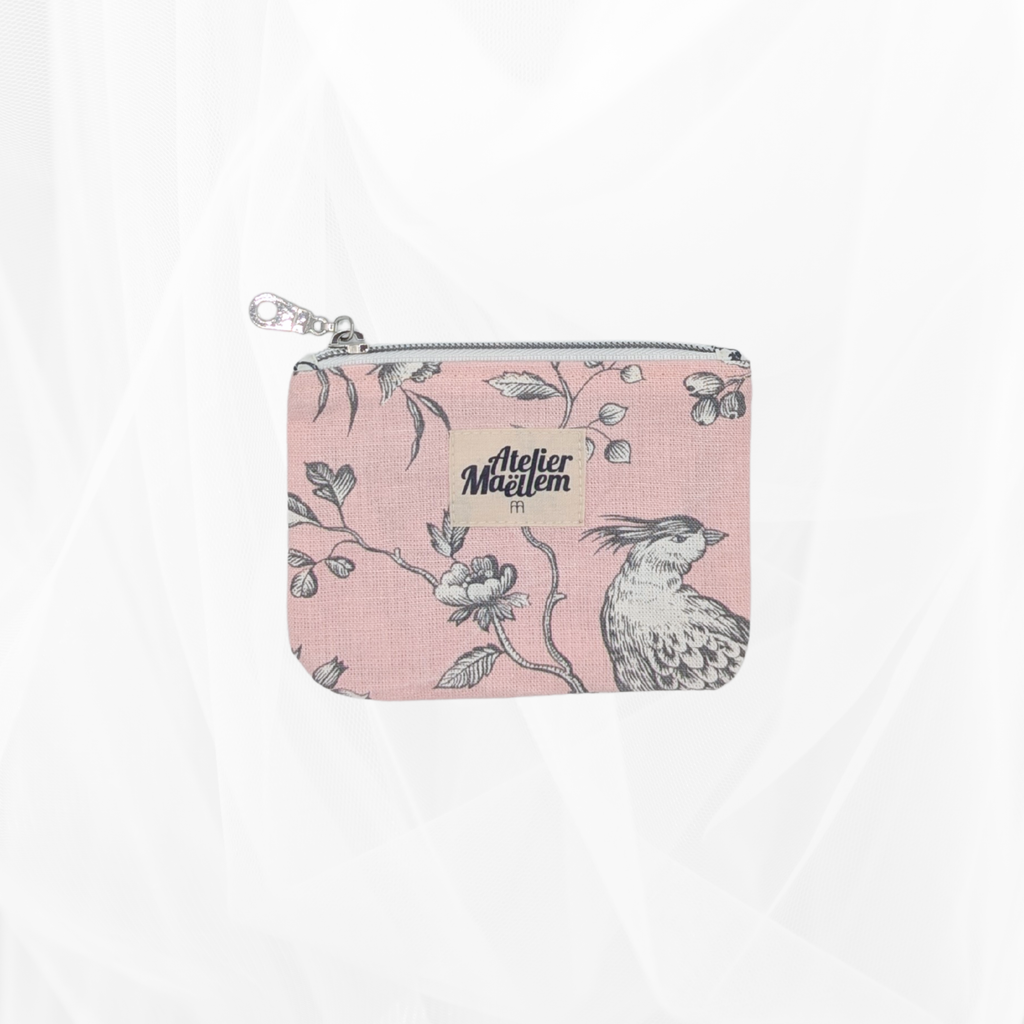 Porte-monnaie - Poétique Rose Atelier Maellem