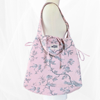 Sac cabas - L'Essentiel - Poétique rose Atelier Maellem