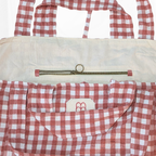 Sac cabas - Vichy Marsala Atelier Maellem