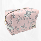 Trousse - Poétique rose & doublure poétique grise Atelier Maellem