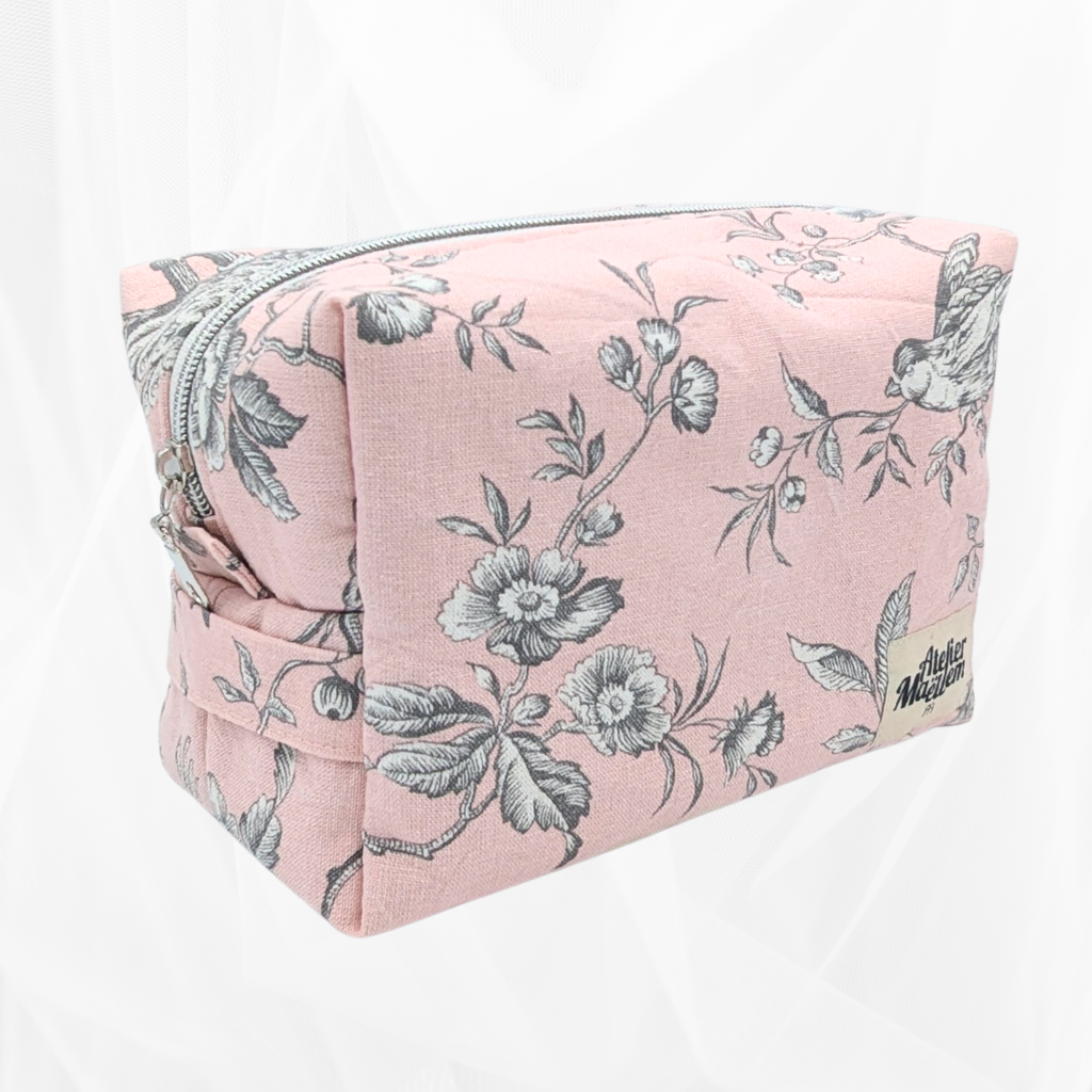 Trousse - Poétique rose Atelier Maellem