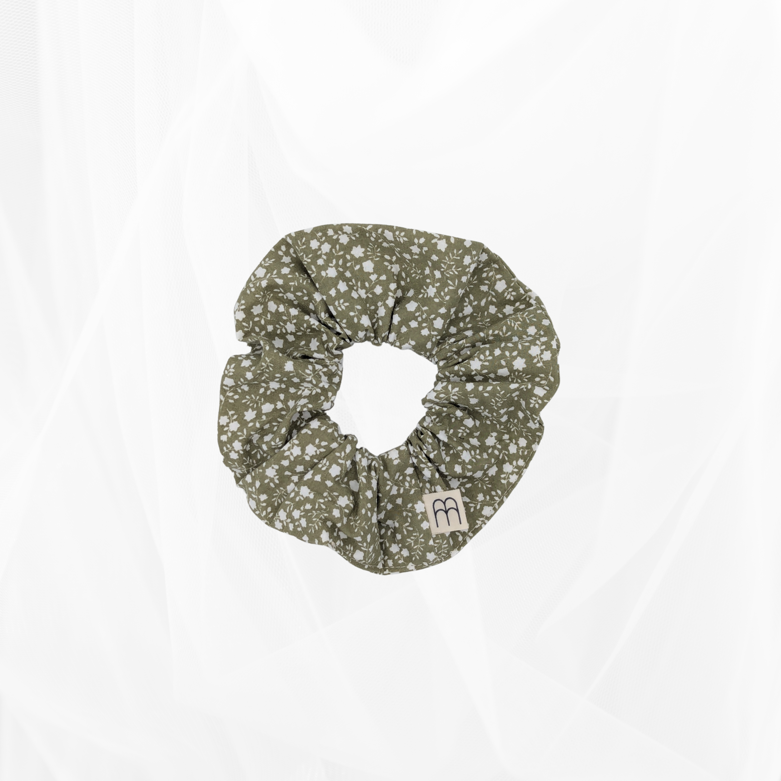 Chouchou - Fleurette bicolore tilleul Atelier Maellem