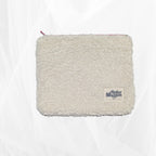 Pochette zippée - bouclette écru Atelier Maellem