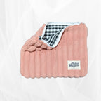 Pochette zippée - Velours large rose Atelier Maellem